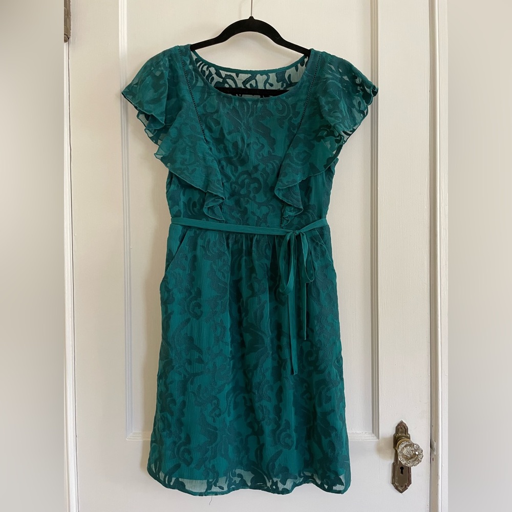 Fluttered Scrollwork Dress by Moulinette Soeurs. Size 2.